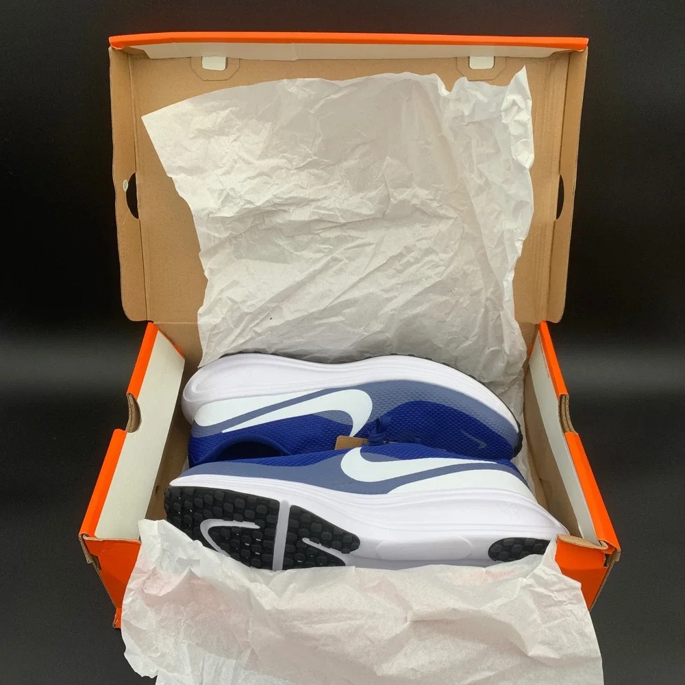 Nike Revolution 8 Deep Royal Blue‎ White Running Shoes HJ9198-401 Mens 12